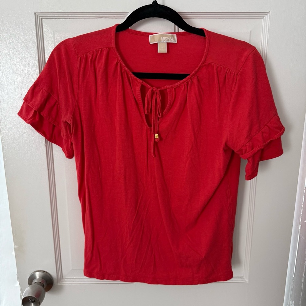 Michael Kors: Red Orange Women's Top